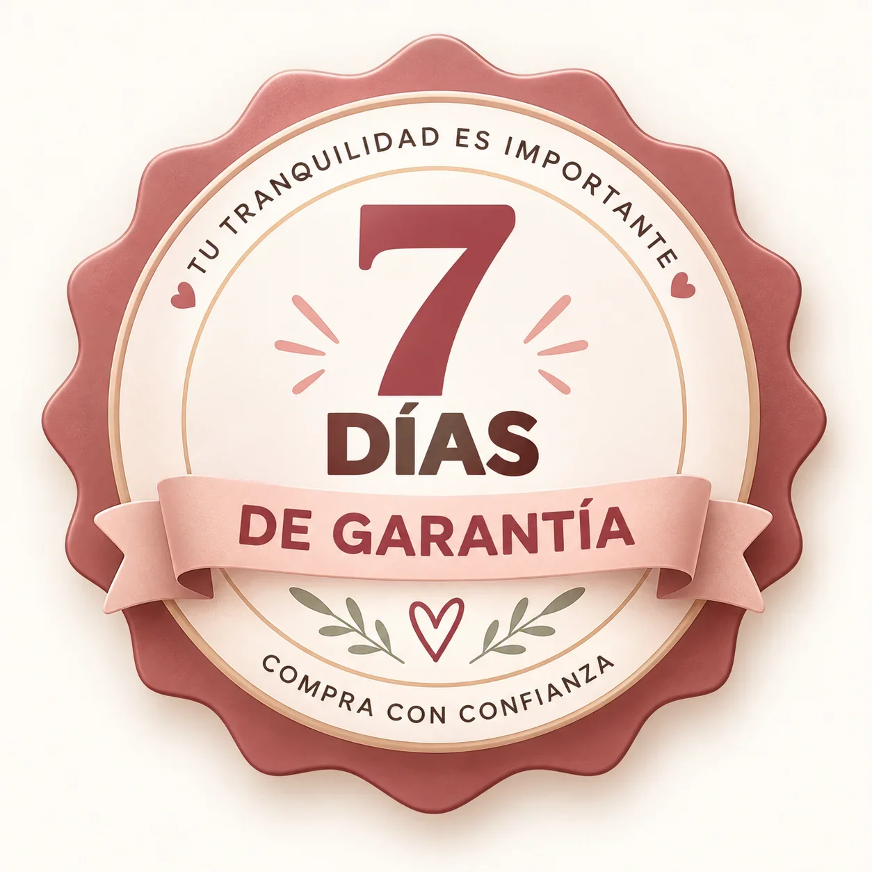 Sello de 7 días de garantía: compra con confianza